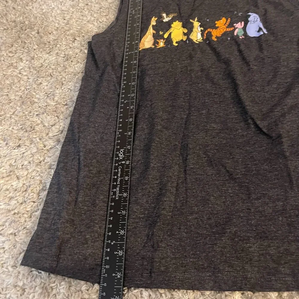 Disney Winnie the Pooh-Like & Friends Gray Tank Top Small NWT - Picture 5 of 6
